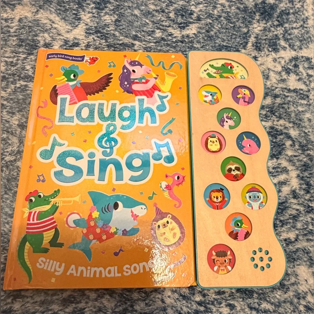 Laugh & Sing Silly Animal Songs Book - Orange - Picture 1 of 3